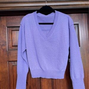 NEW Purple V-Neck Sweater